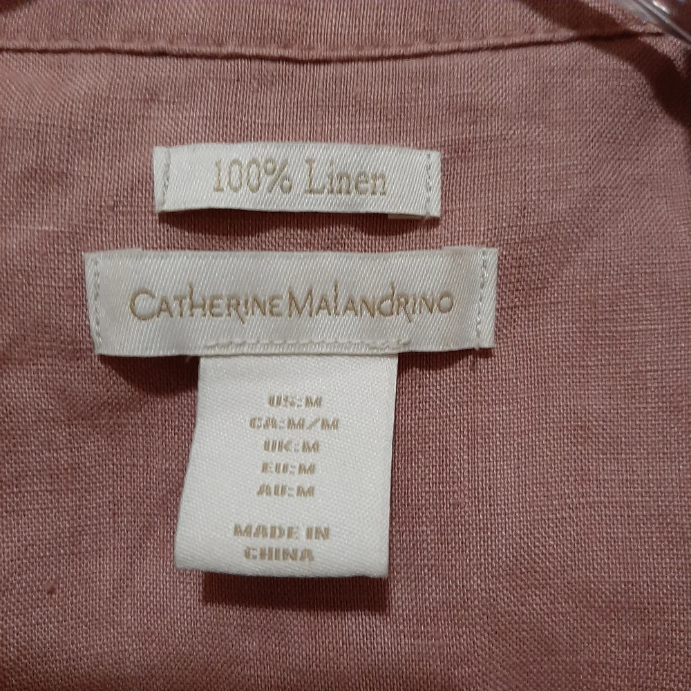 Catherine Malandrino Long Linen Cardigan Medium